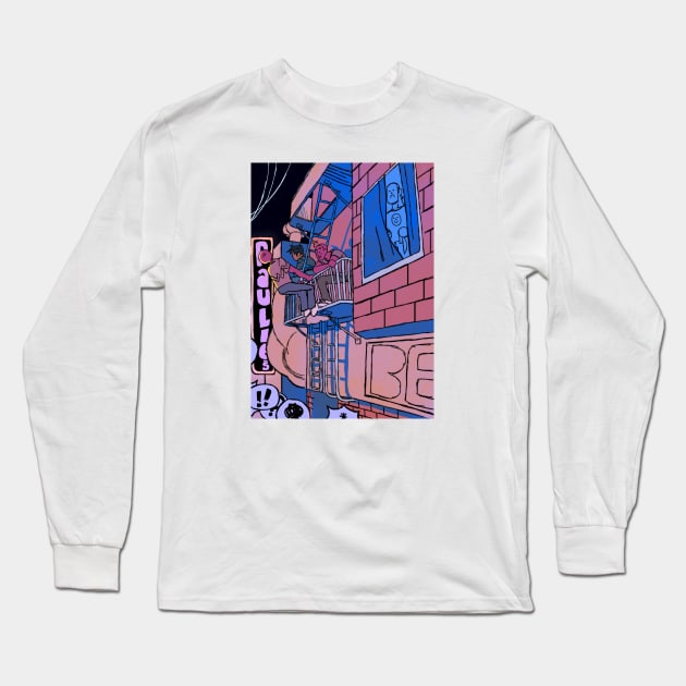 Balcony Long Sleeve T-Shirt by raulfigtree